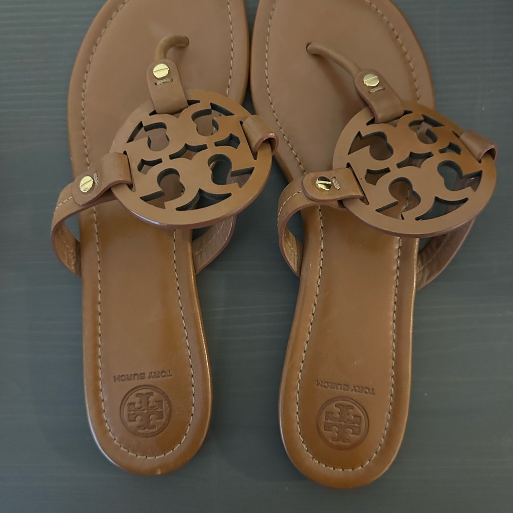 Tory Burch Tan Leather Sandals